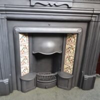 Edwardian Tiled Insert with hobs 4569TI - Oldfireplaces