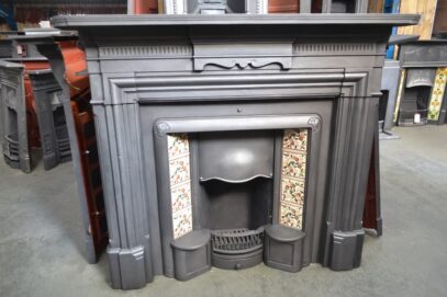 Edwardian Tiled Insert with hobs 4569TI - Oldfireplaces