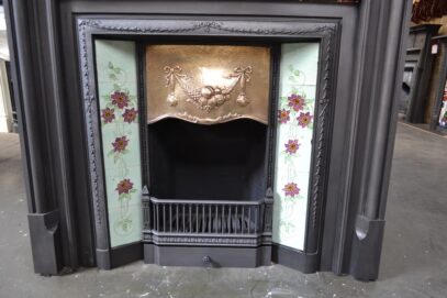 Vintage Edwardian Tiled Insert 4577TI - Oldfireplaces