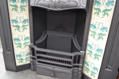 Art Nouveau Tiled Fireplace Combination 4588TC - Oldfireplaces