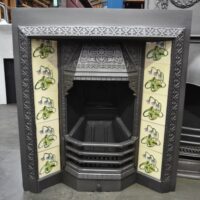 Victorian Cast Iron Tiled Insert 4589TI - Oldfireplaces