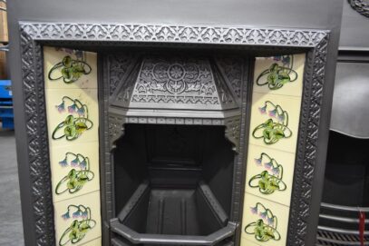 Victorian Cast Iron Tiled Insert 4589TI - Oldfireplaces