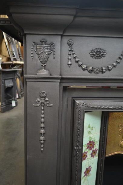 Late Victorian Cast Iron Fire Surround 4596CS - Oldfireplaces