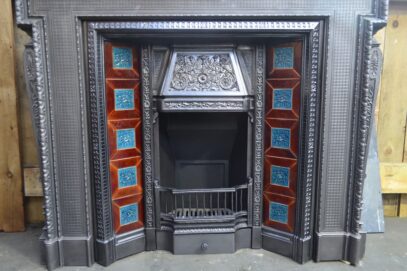 Reclaimed Victorian Tiled Insert 4603TI - Oldfireplaces