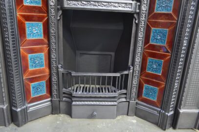 Reclaimed Victorian Tiled Insert 4603TI - Oldfireplaces