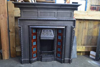 Reclaimed Victorian Tiled Insert 4603TI - Oldfireplaces