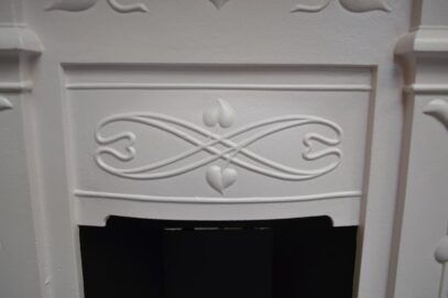 Art Nouveau Fireplace with heart shaped leaves 4617B - Oldfireplaces