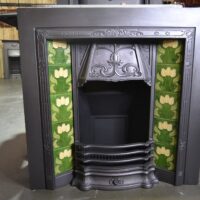 Art Nouveau Tiled Insert 4257TI - Oldfireplaces