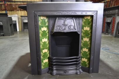 Art Nouveau Tiled Insert 4257TI - Oldfireplaces