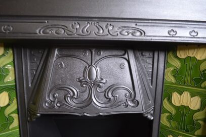 Art Nouveau Tiled Insert 4257TI - Oldfireplaces