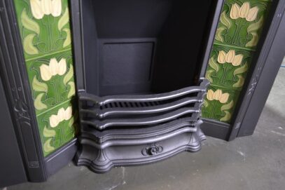 Art Nouveau Tiled Insert 4257TI - Oldfireplaces