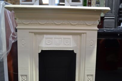 Victorian Biclam Fireplace Painted 4617MC - Oldfireplaces