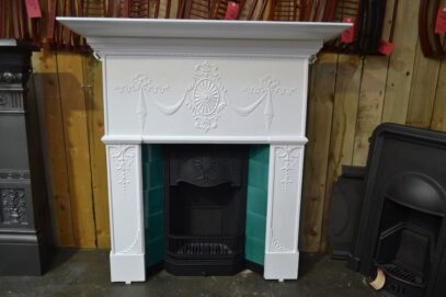 Edwardian Tiled Fireplace Combination 4624TC - Oldfireplaces