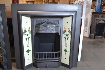 Edwardian Tiled Insert - Oldfireplaces