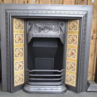 Original Victorian Tiled Insert 4647TI - Oldfireplaces
