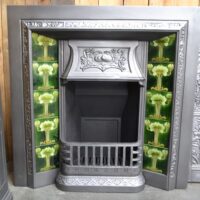 Art Nouveau Tiled Insert 4649TI - Oldfireplaces