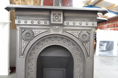 Original Victorian Cast Iron Fireplace - 4460MC