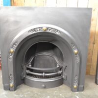 Victorian Cast Iron and Brass Insert - 4659AI