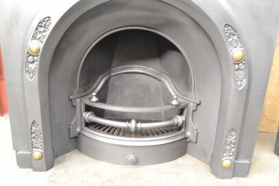 Victorian Cast Iron and Brass Insert - 4659AI