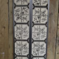 Black and White Victorian Fireplace Tiles - V023
